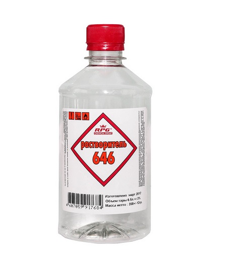 Растворитель 646   ПЭТ   0,5л