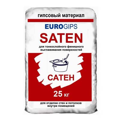 Шпаклевка Eurogips Saten (финиш), 25кг